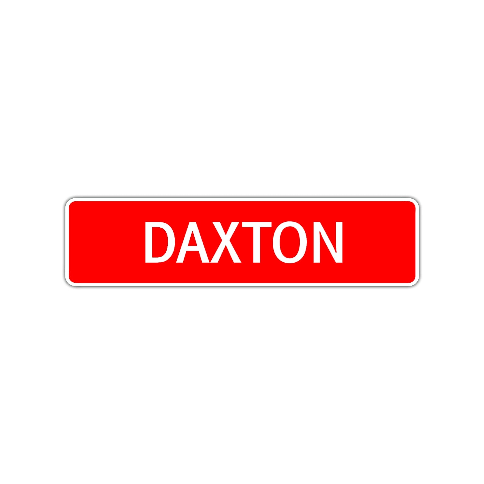 Daxton Street Sign Children Name Room Plate