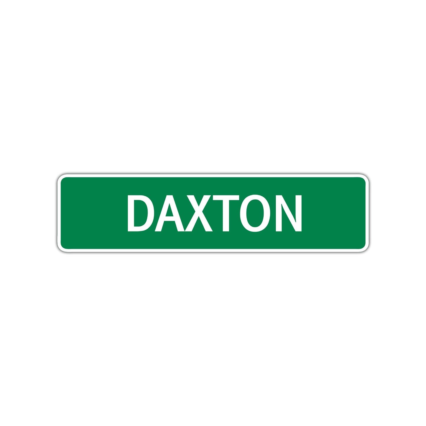 Daxton Street Sign Children Name Room Plate