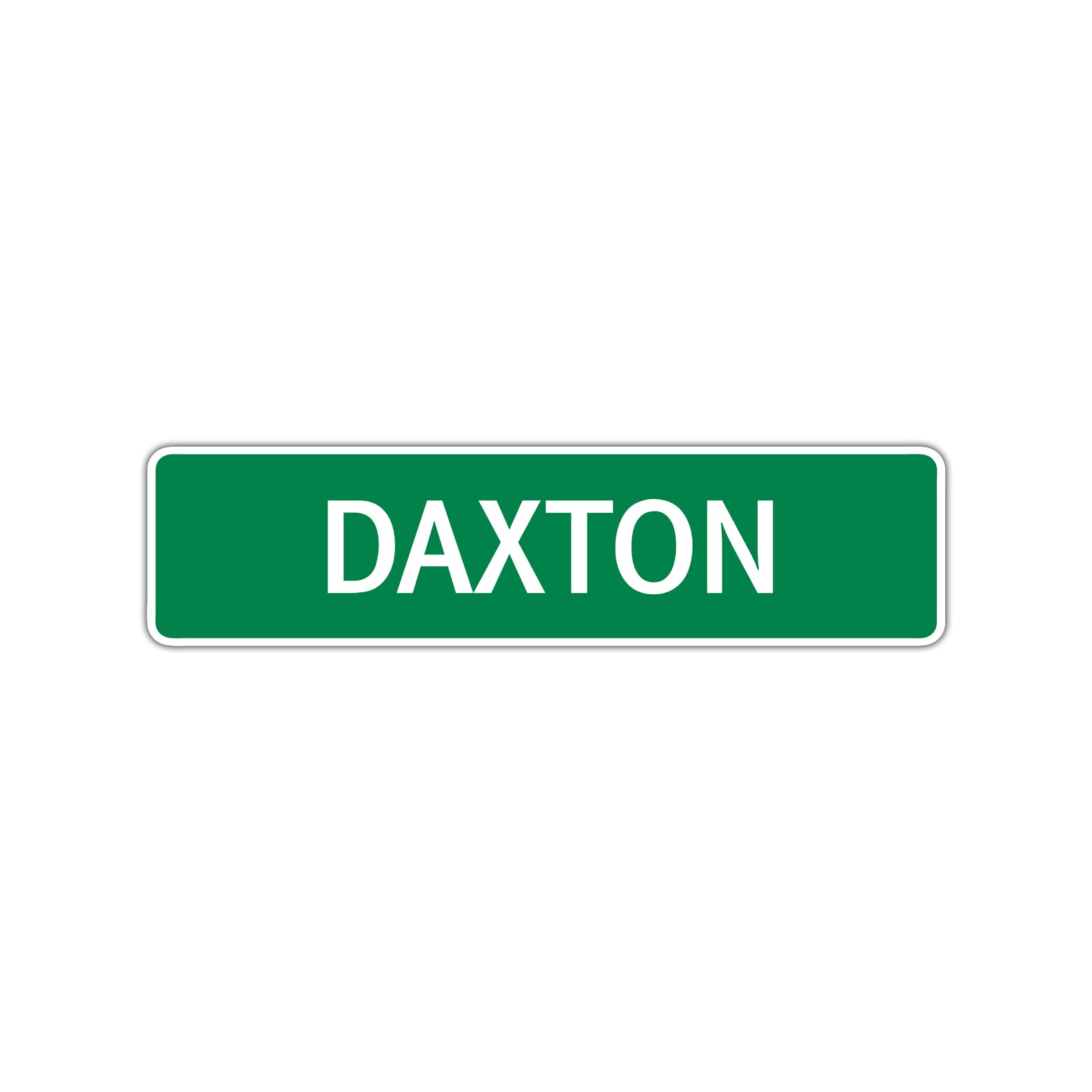 Daxton Street Sign Children Name Room Plate