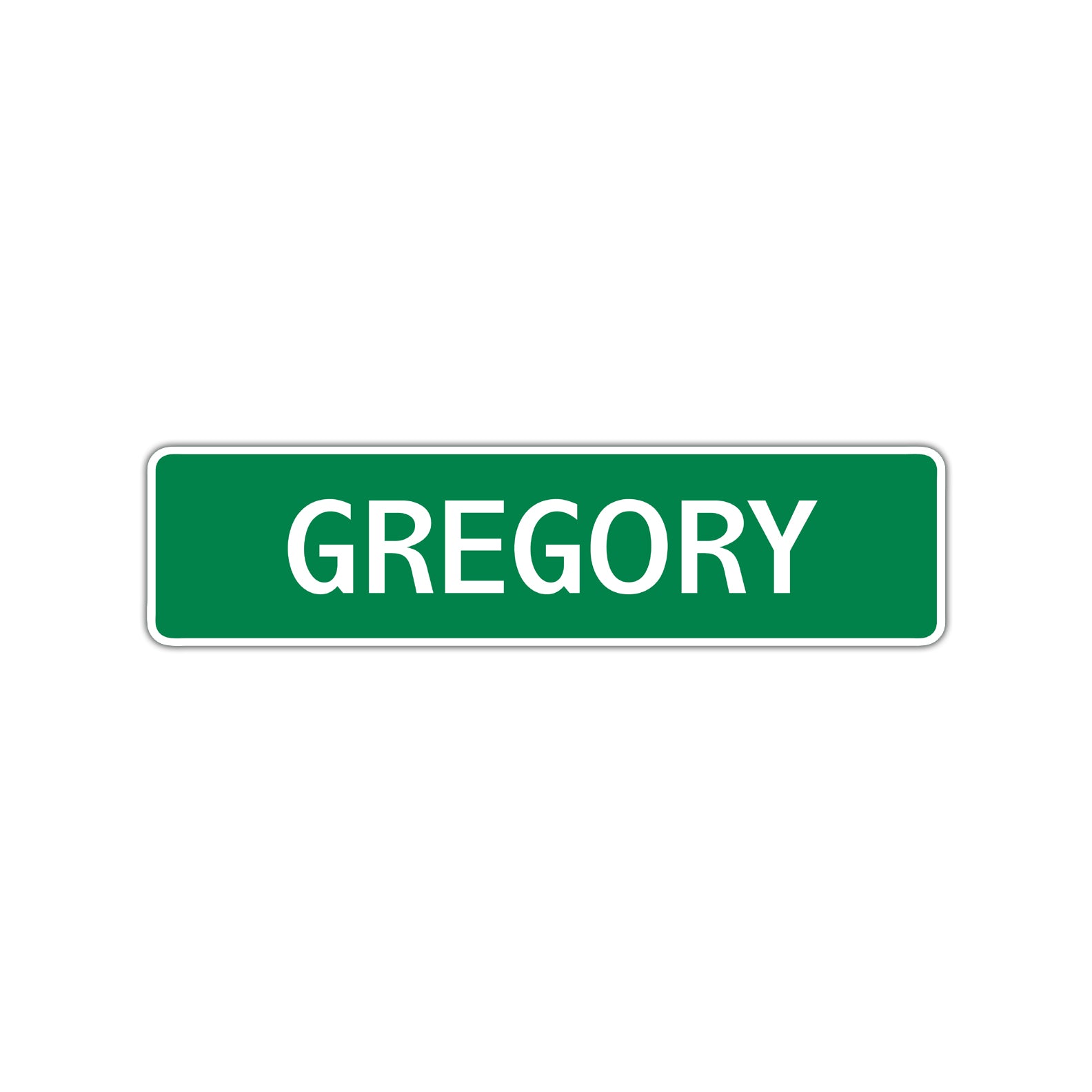 Gregory Street Sign Children Name Room Plate
