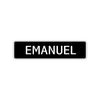 Emanuel Street Sign Children Name Room Plate