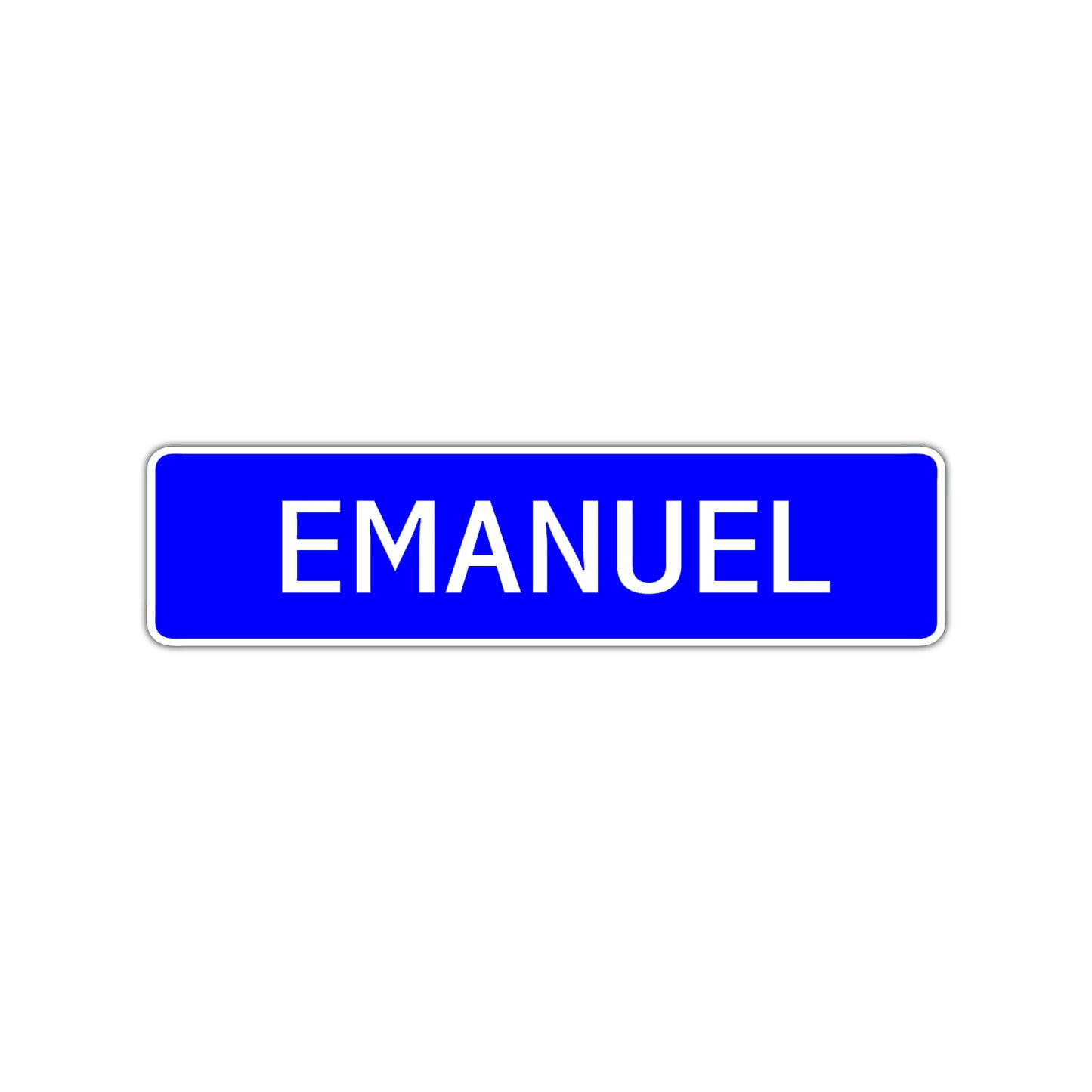 Emanuel Street Sign Children Name Room Plate