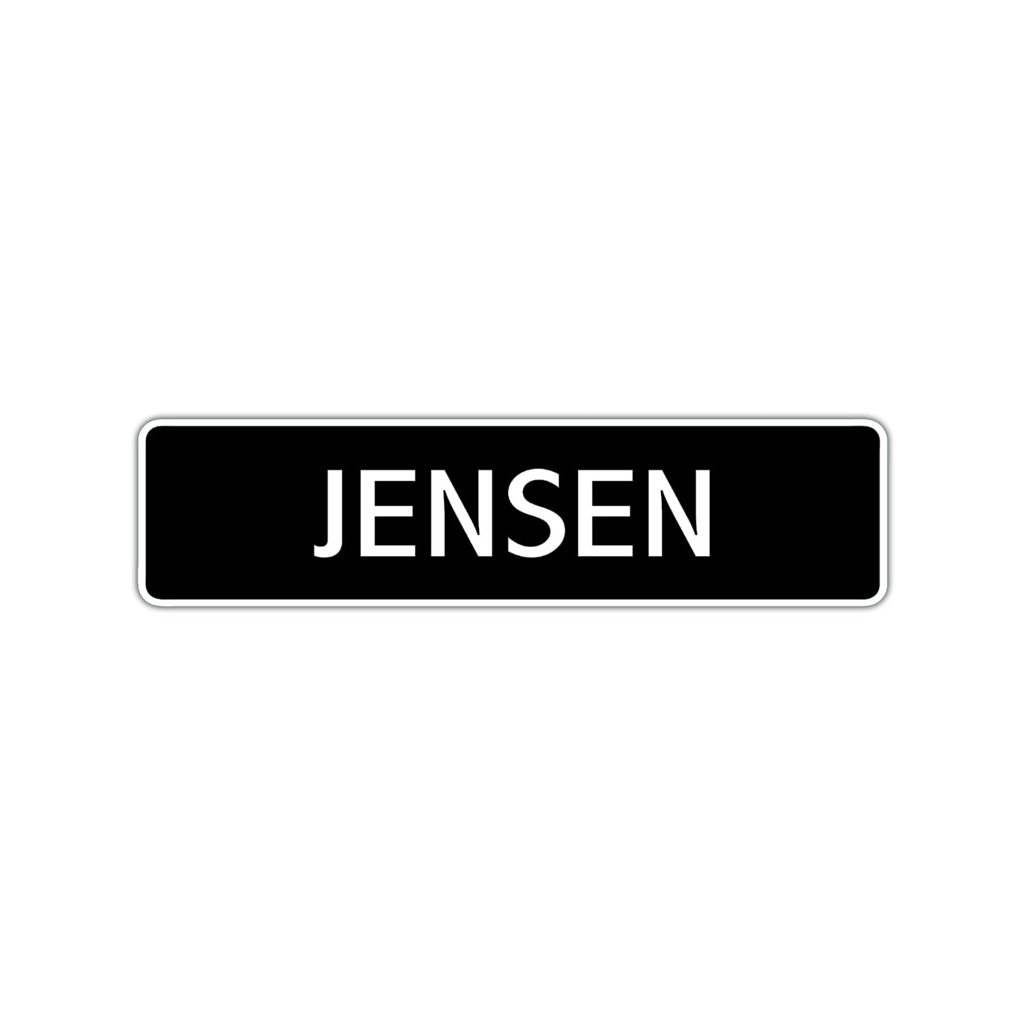 Jensen Street Sign Children Name Room Plate