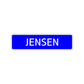 Jensen Street Sign Children Name Room Plate