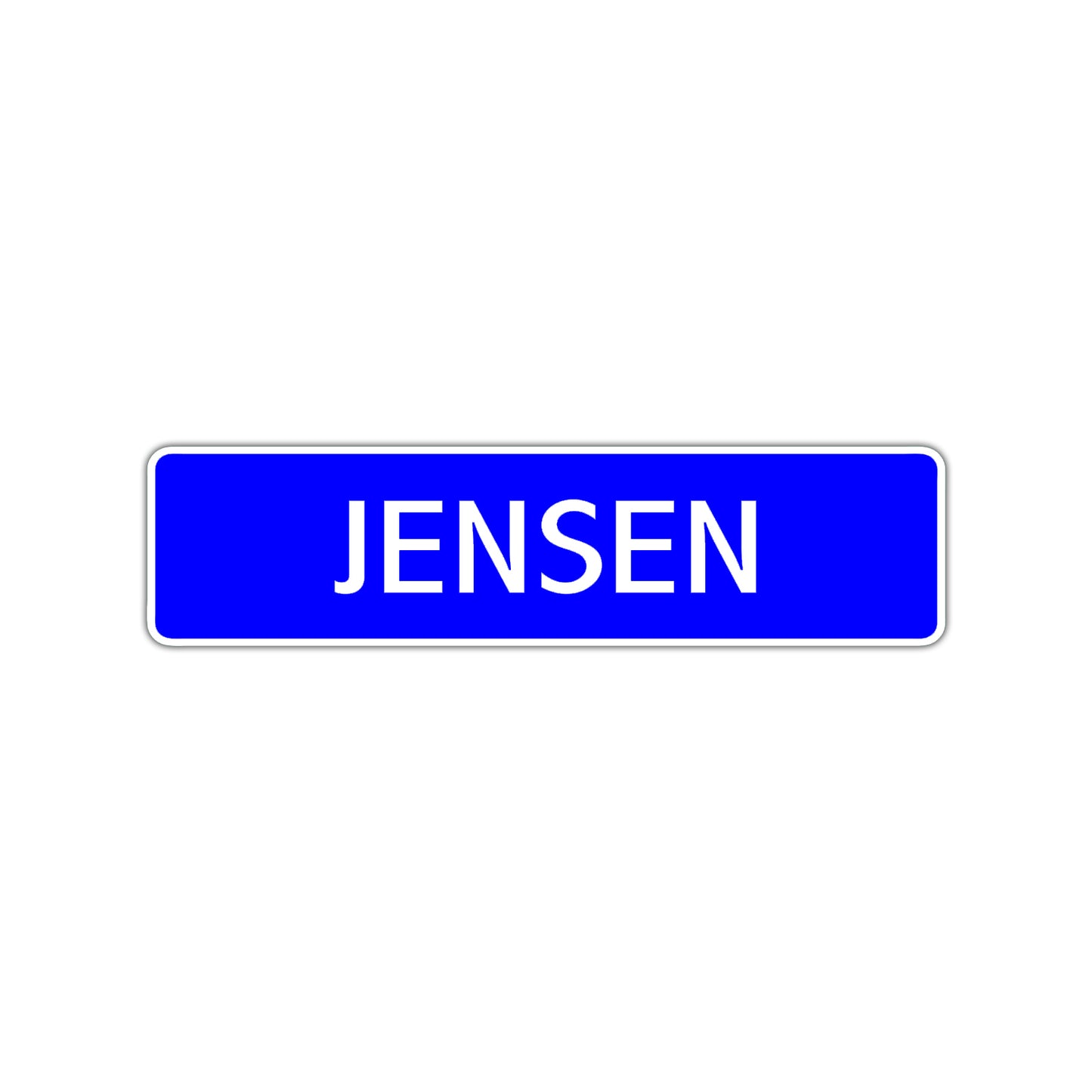 Jensen Street Sign Children Name Room Plate