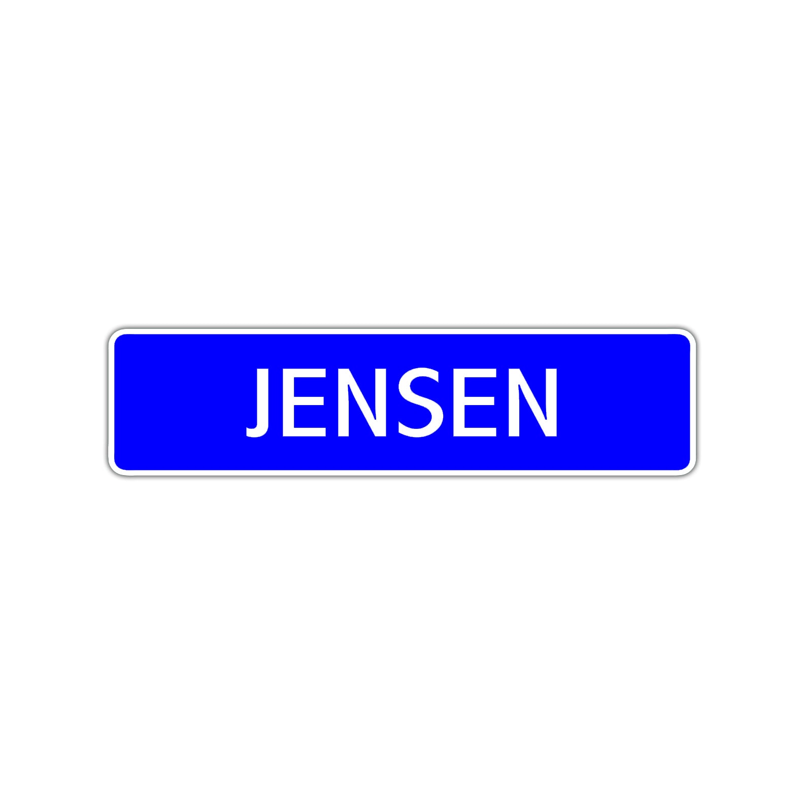 Jensen Street Sign Children Name Room Plate