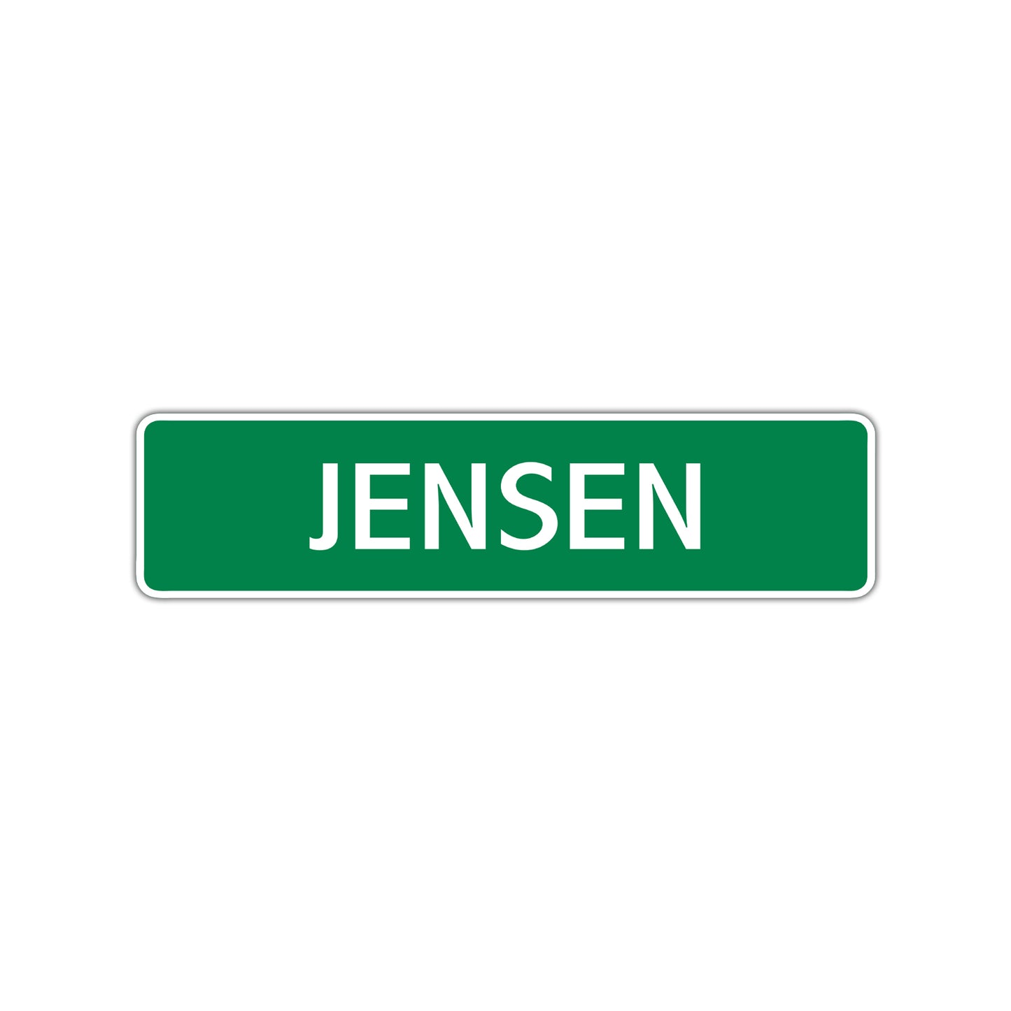 Jensen Street Sign Children Name Room Plate