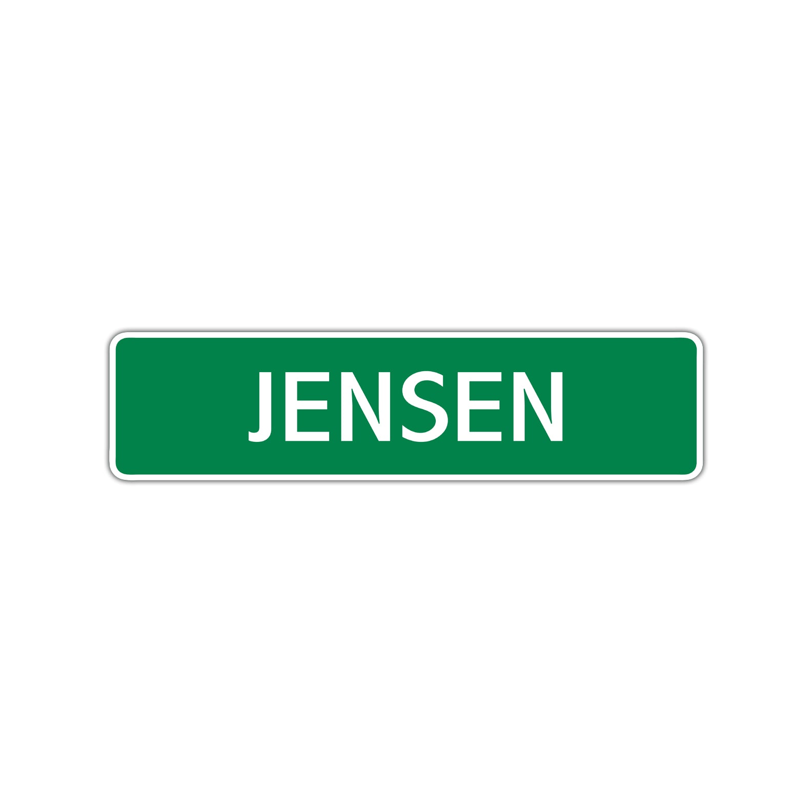 Jensen Street Sign Children Name Room Plate