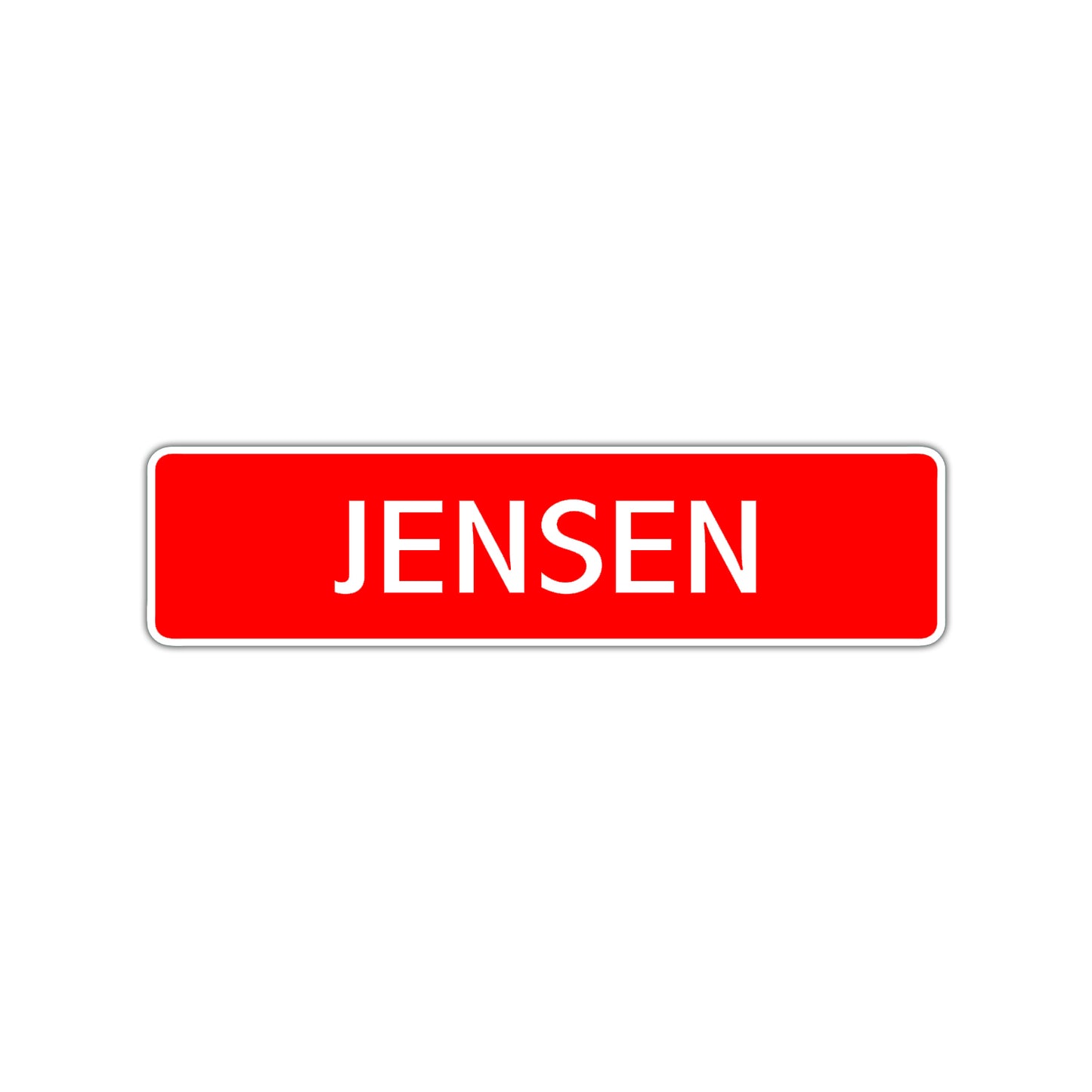 Jensen Street Sign Children Name Room Plate