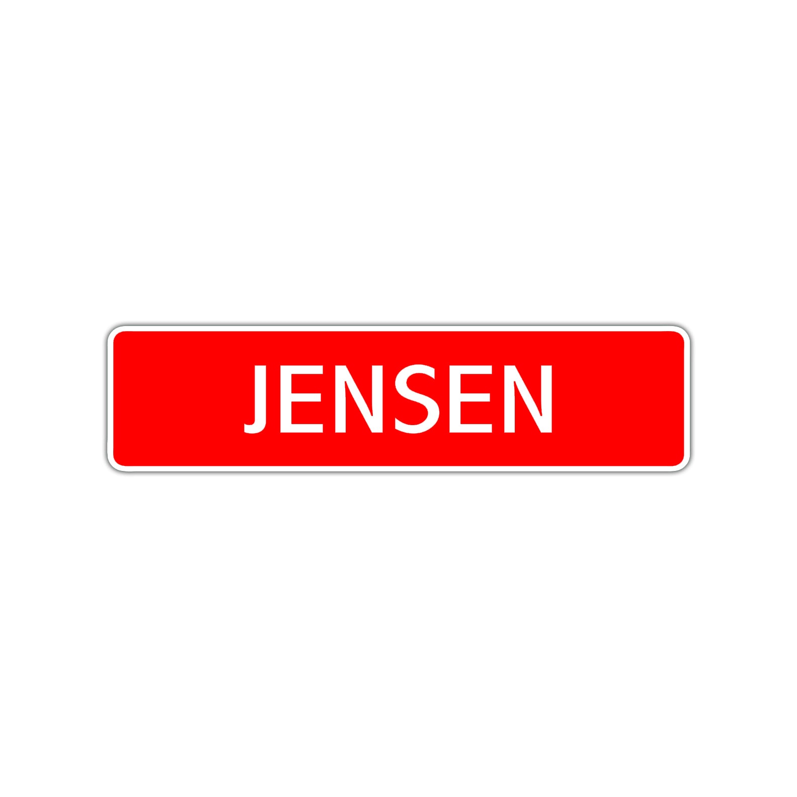 Jensen Street Sign Children Name Room Plate