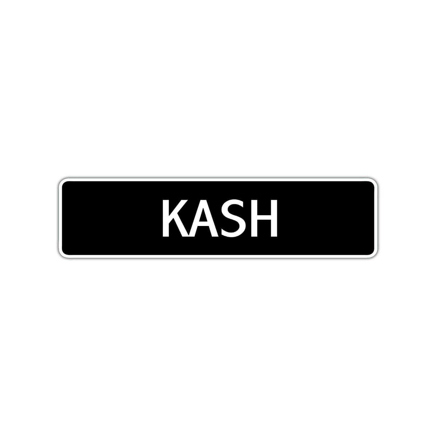 Kash Street Sign Children Name Room Plate
