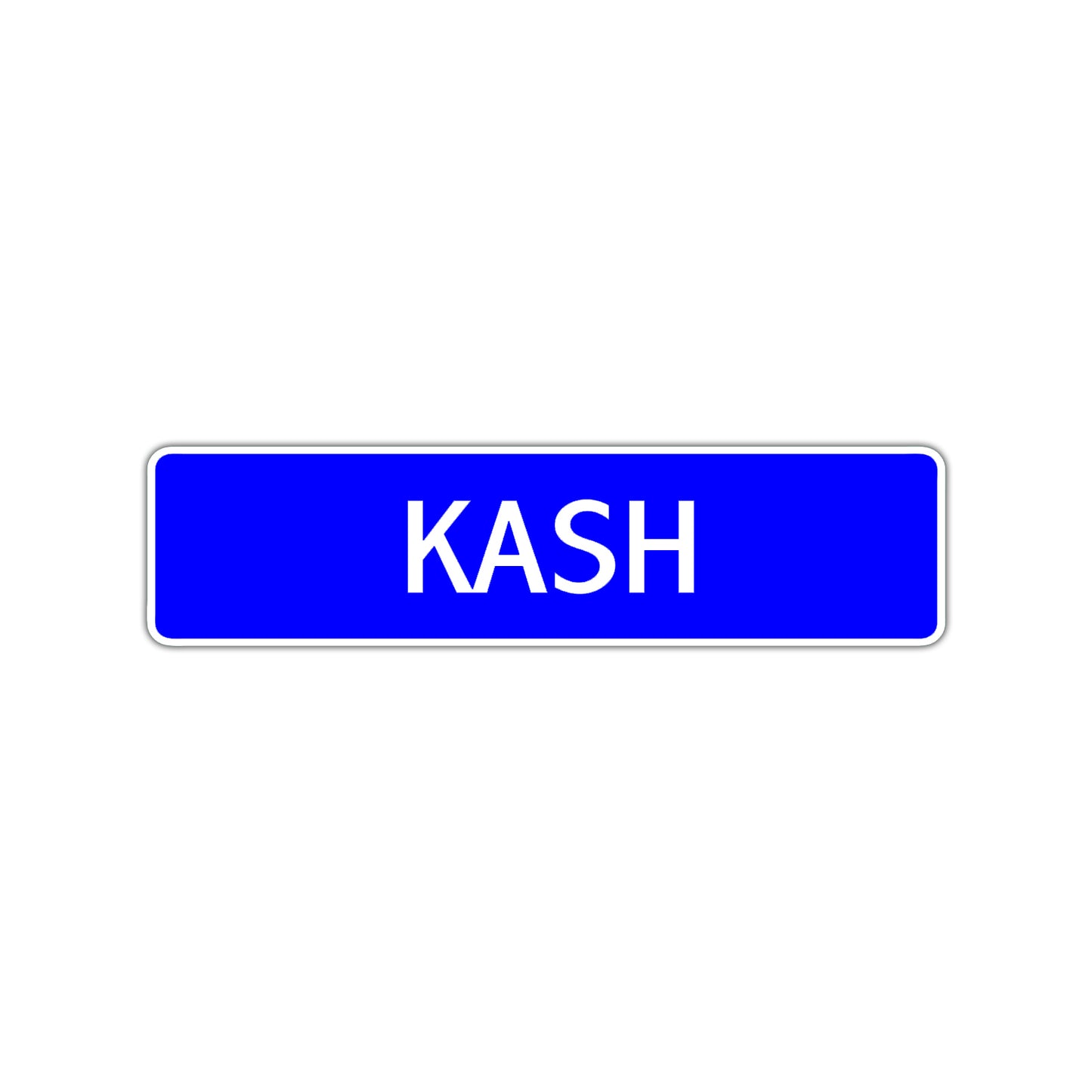 Kash Street Sign Children Name Room Plate