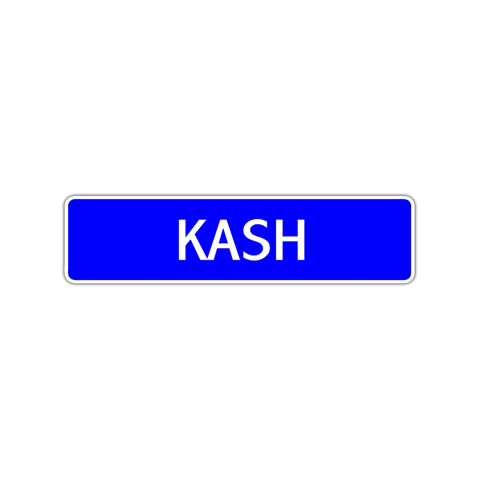 Kash Street Sign Children Name Room Plate