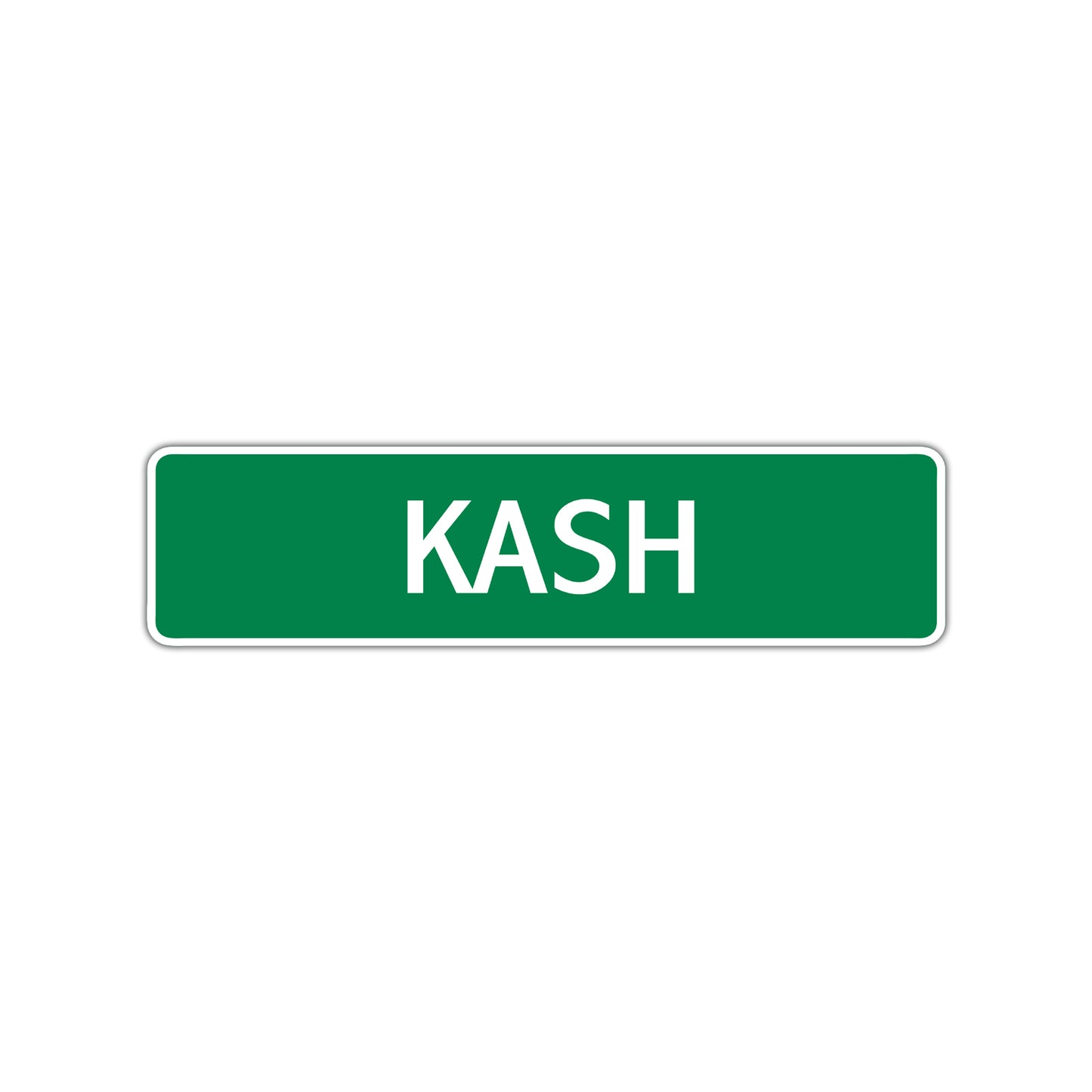 Kash Street Sign Children Name Room Plate