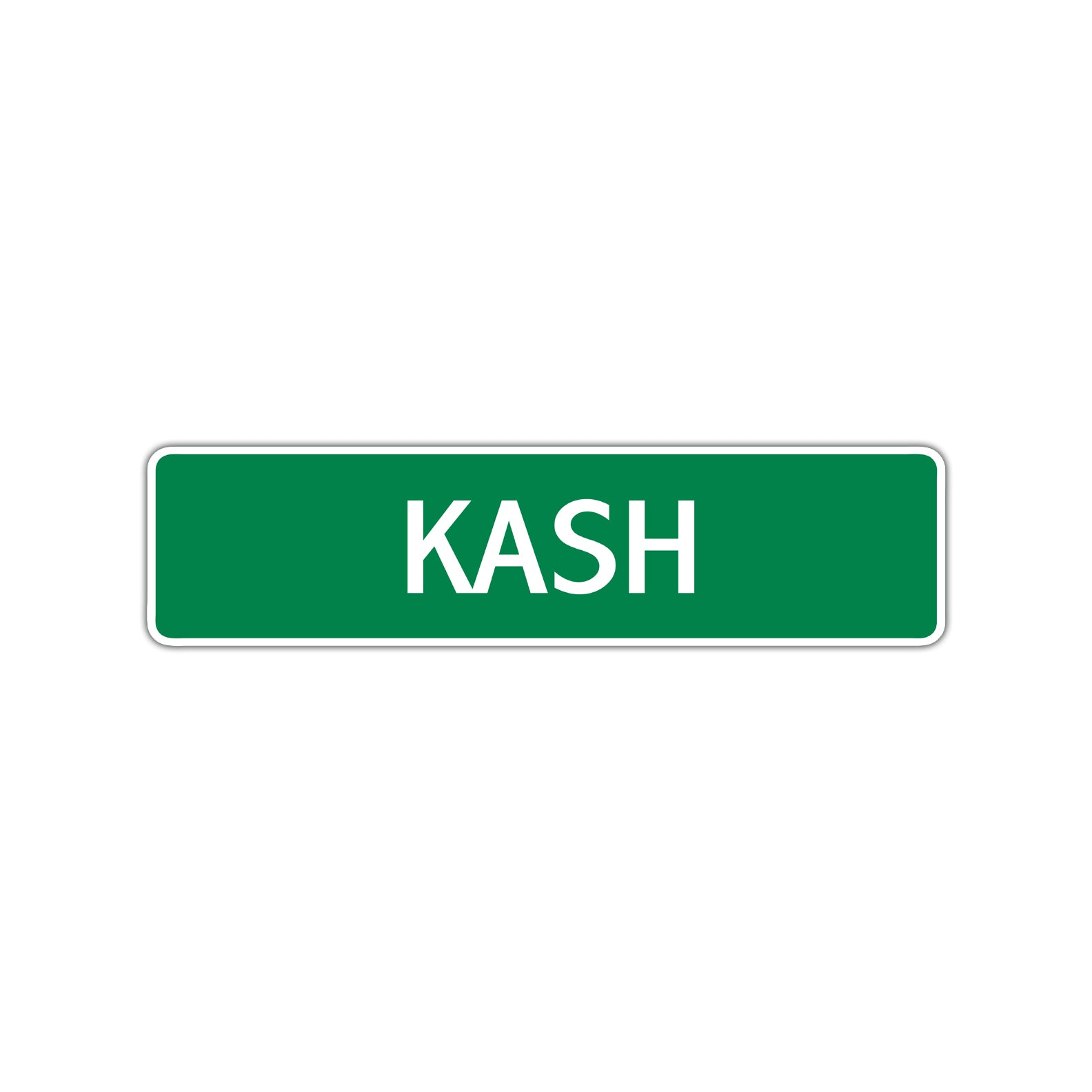 Kash Street Sign Children Name Room Plate