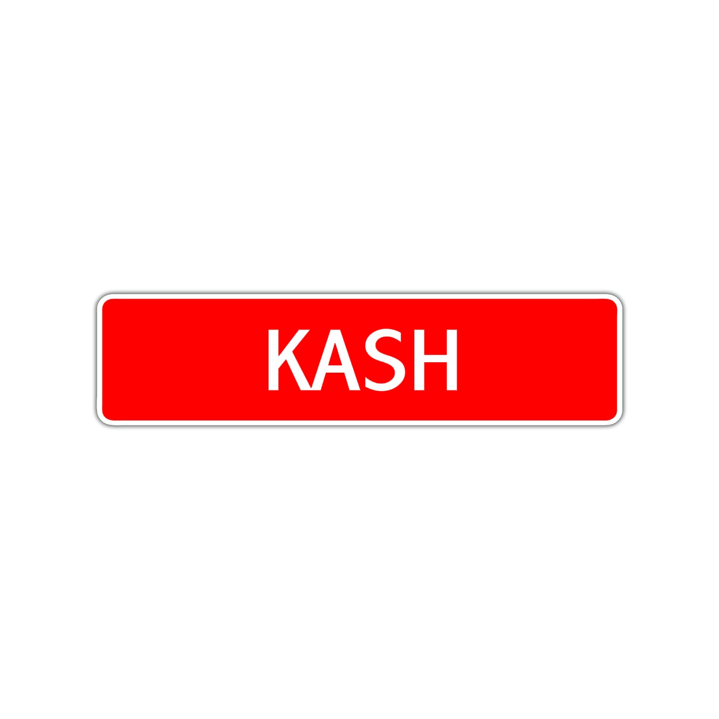 Kash Street Sign Children Name Room Plate