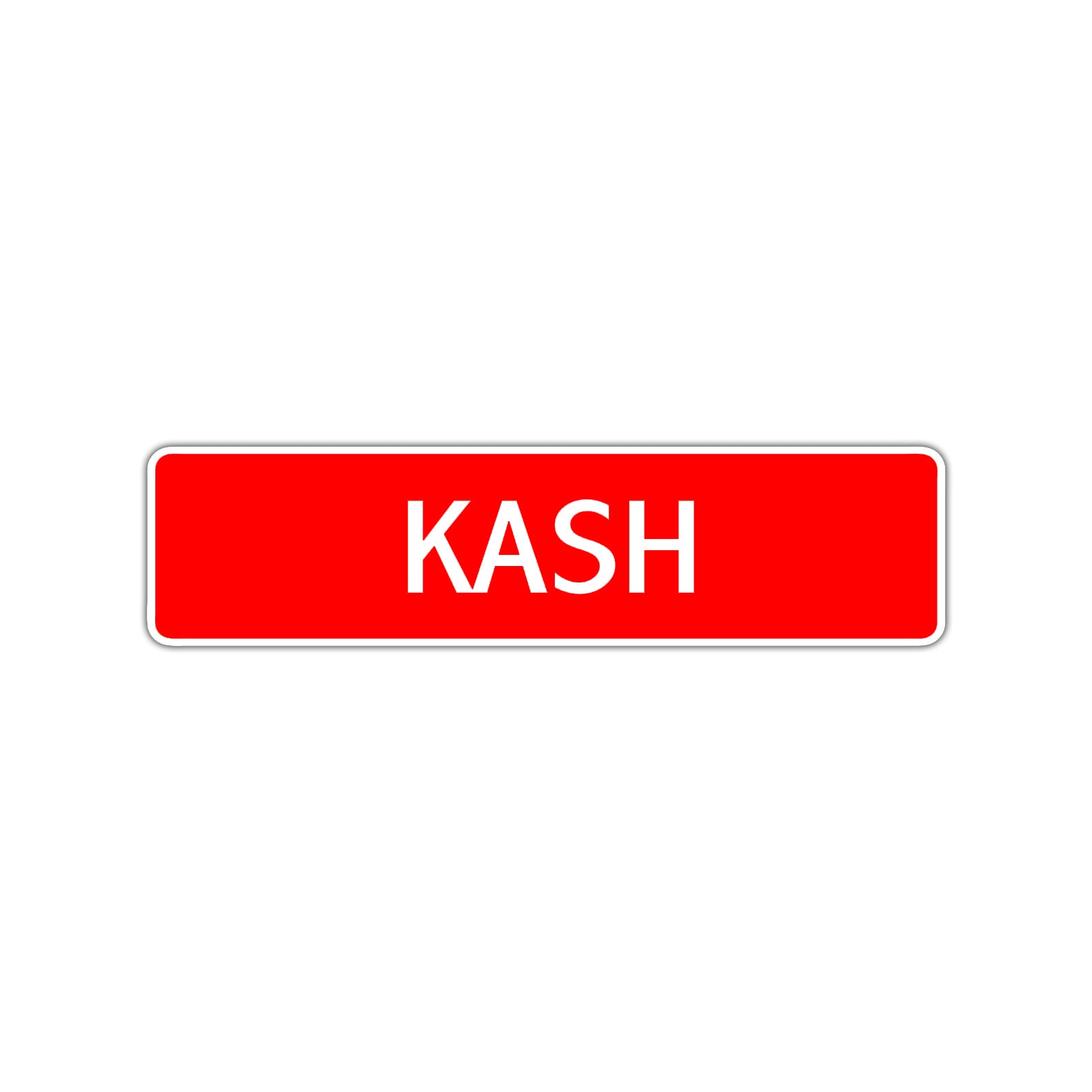 Kash Street Sign Children Name Room Plate