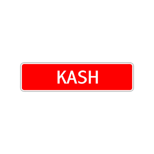 Kash Street Sign Children Name Room Plate