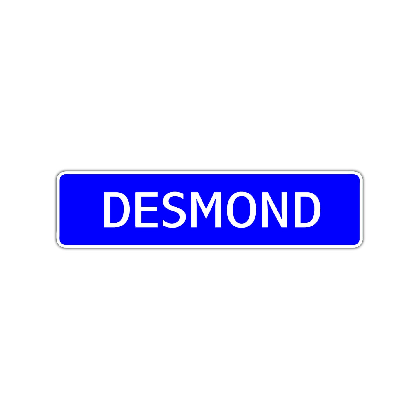 Desmond Street Sign Children Name Room Plate