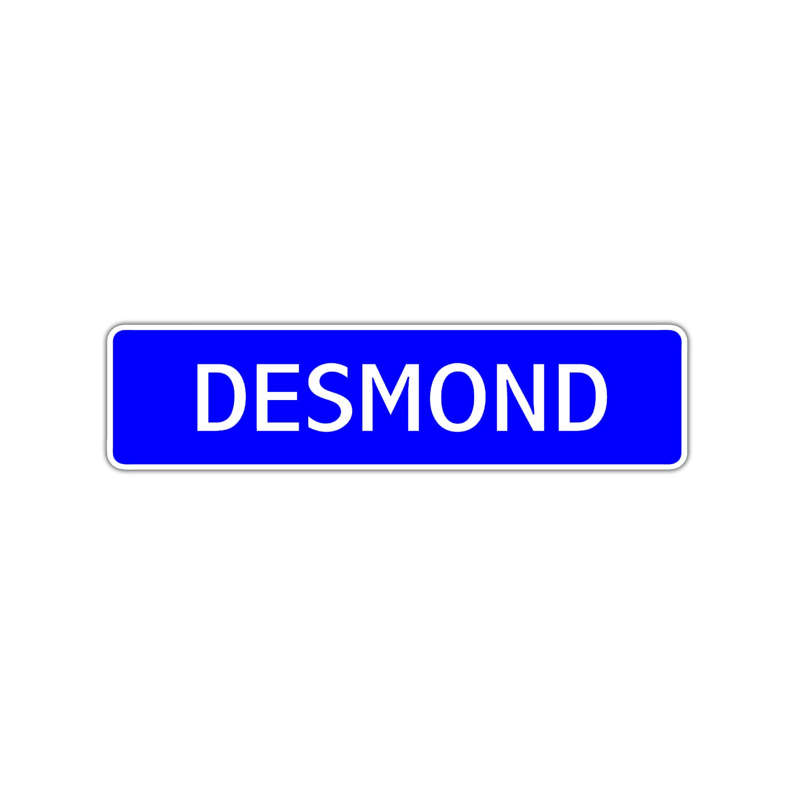 Desmond Street Sign Children Name Room Plate