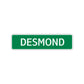 Desmond Street Sign Children Name Room Plate