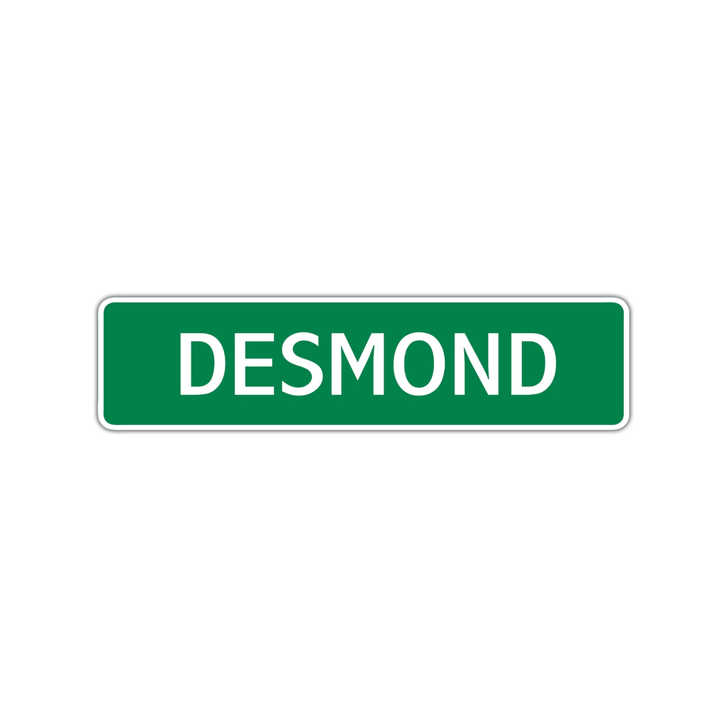Desmond Street Sign Children Name Room Plate