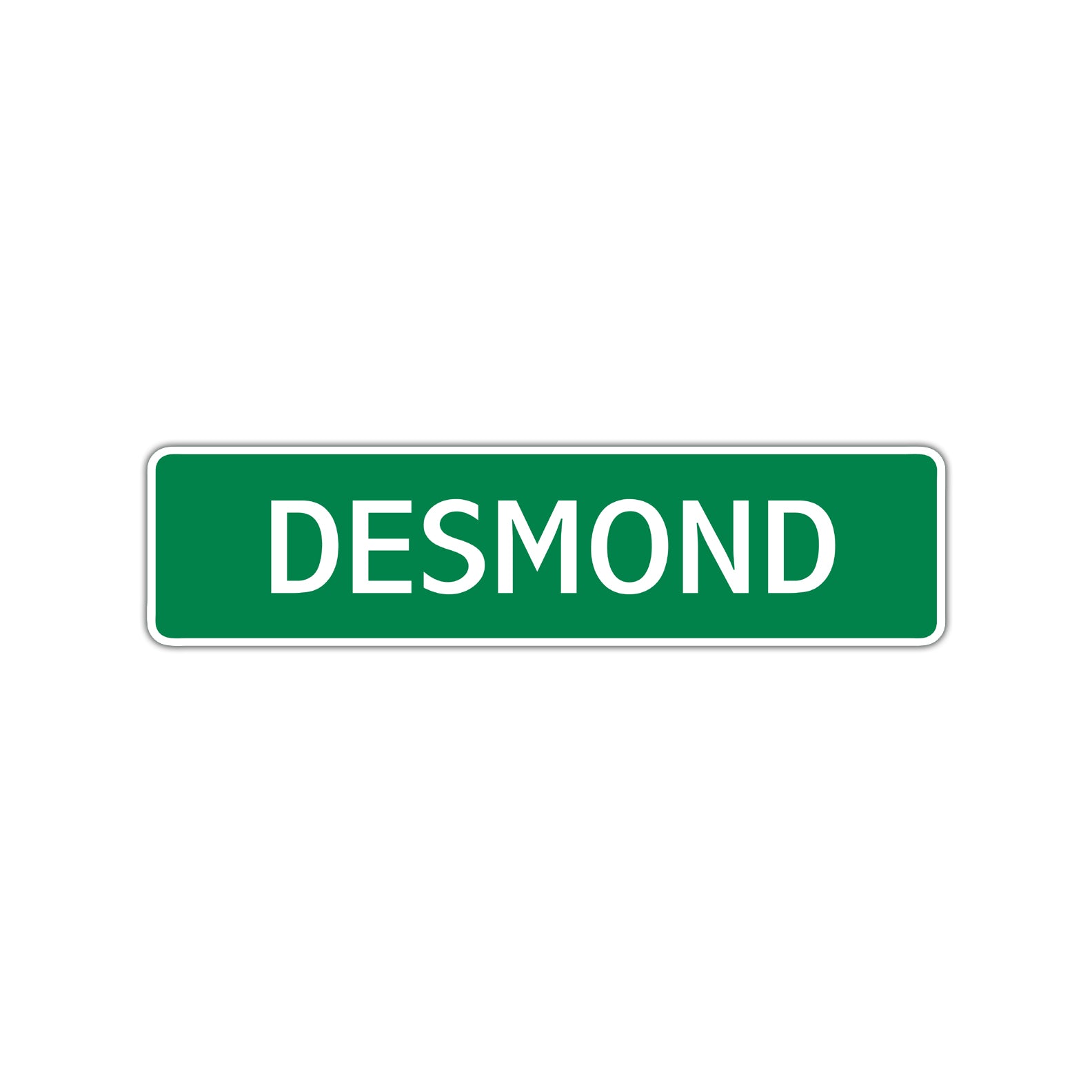 Desmond Street Sign Children Name Room Plate