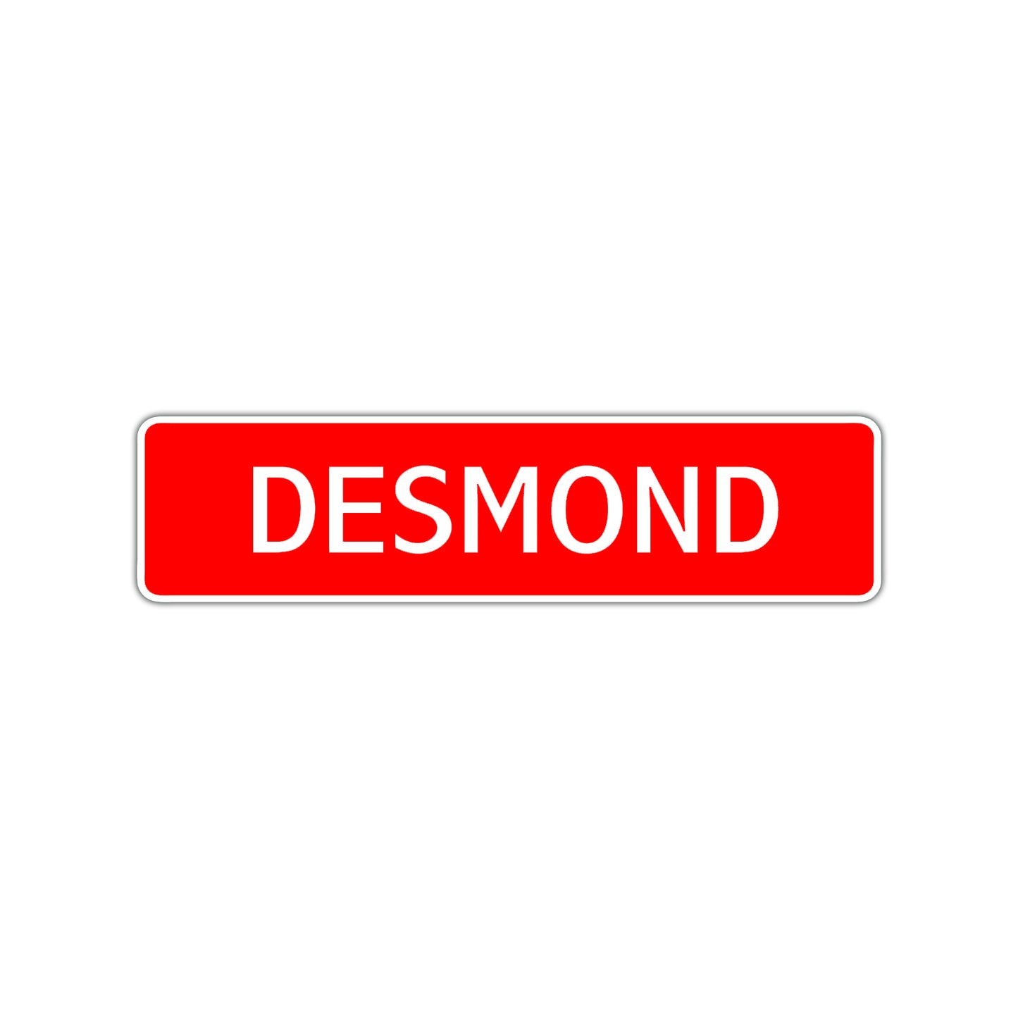 Desmond Street Sign Children Name Room Plate