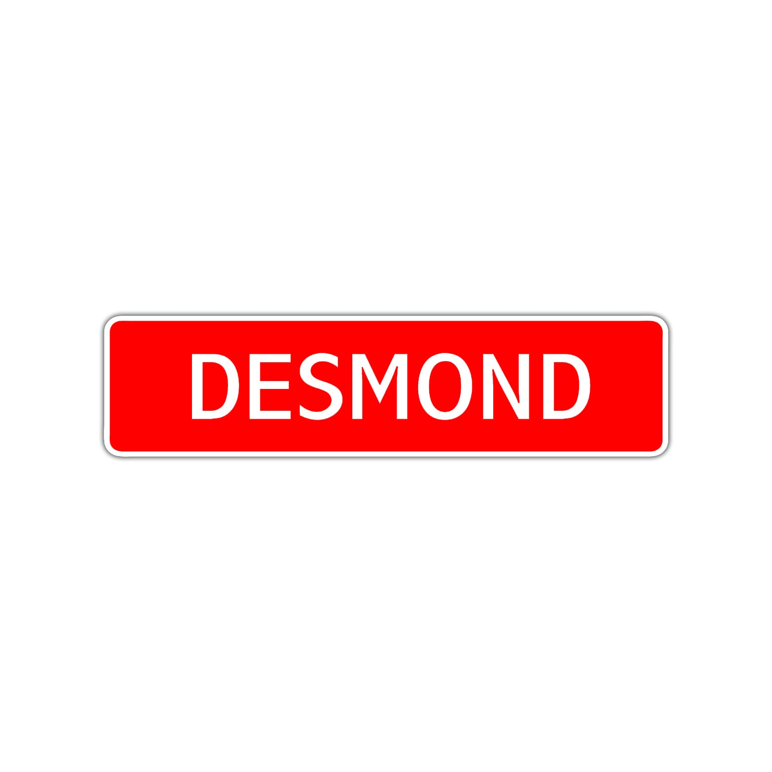 Desmond Street Sign Children Name Room Plate
