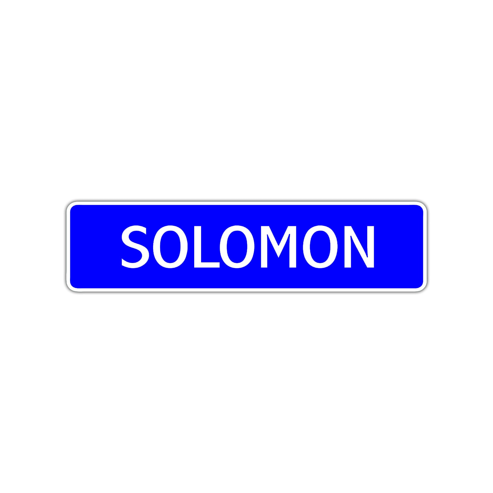 Solomon Street Sign Children Name Room Plate