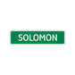 Solomon Street Sign Children Name Room Plate