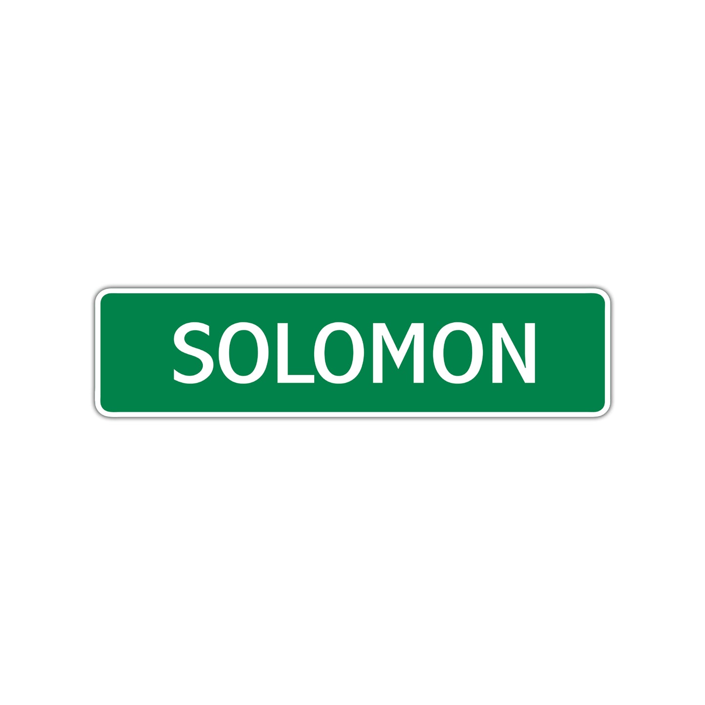 Solomon Street Sign Children Name Room Plate
