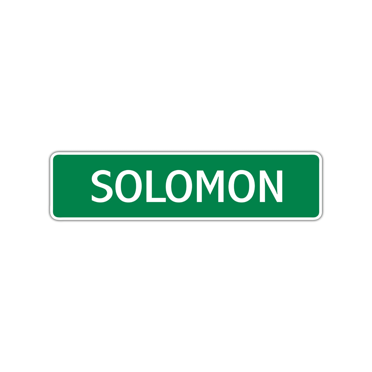 Solomon Street Sign Children Name Room Plate