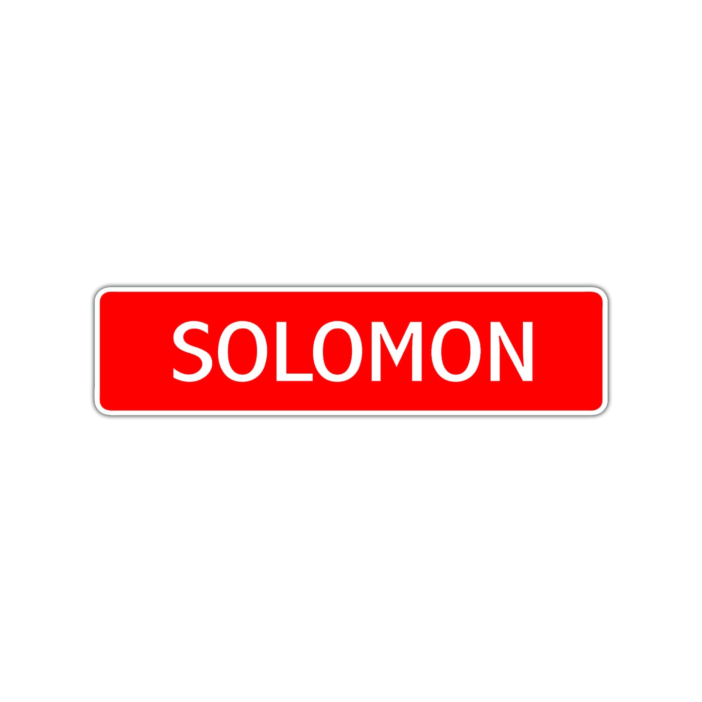 Solomon Street Sign Children Name Room Plate