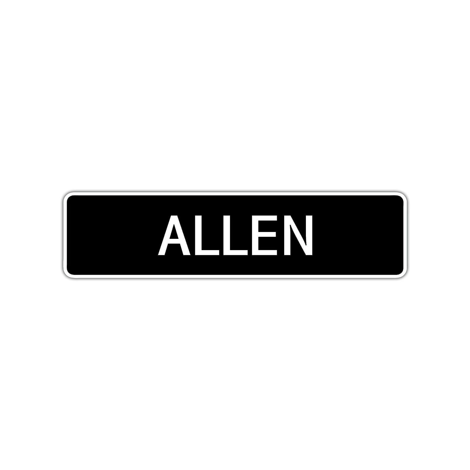 Allen Street Sign Children Name Room Plate