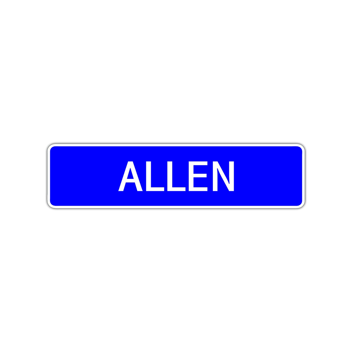 Allen Street Sign Children Name Room Plate