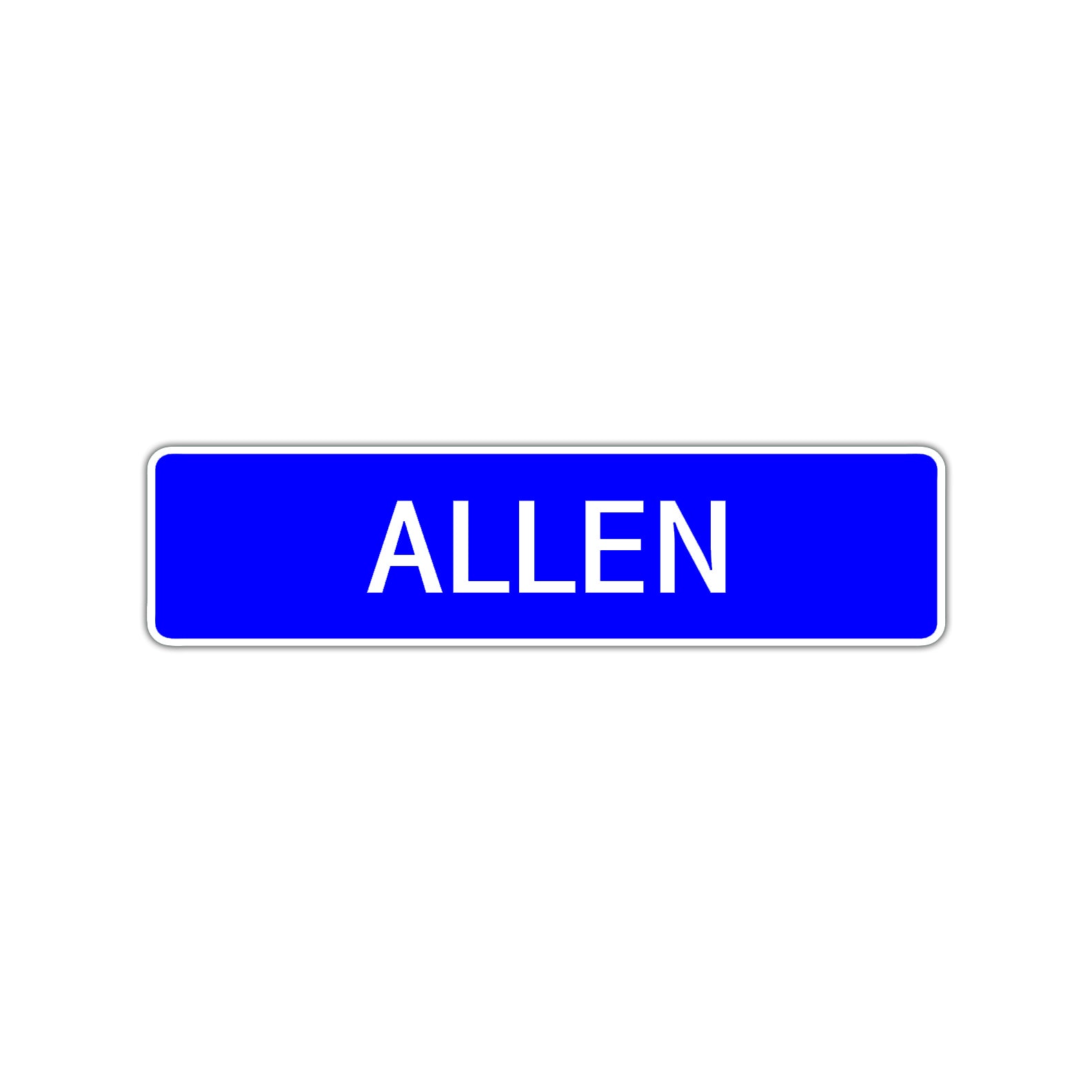 Allen Street Sign Children Name Room Plate
