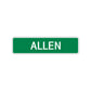 Allen Street Sign Children Name Room Plate