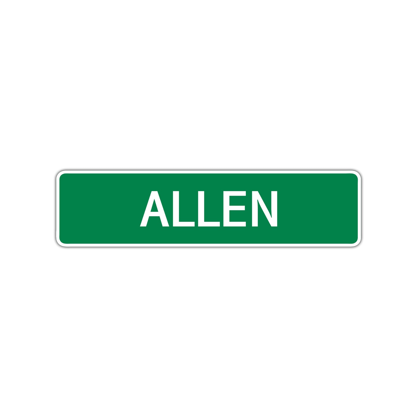 Allen Street Sign Children Name Room Plate