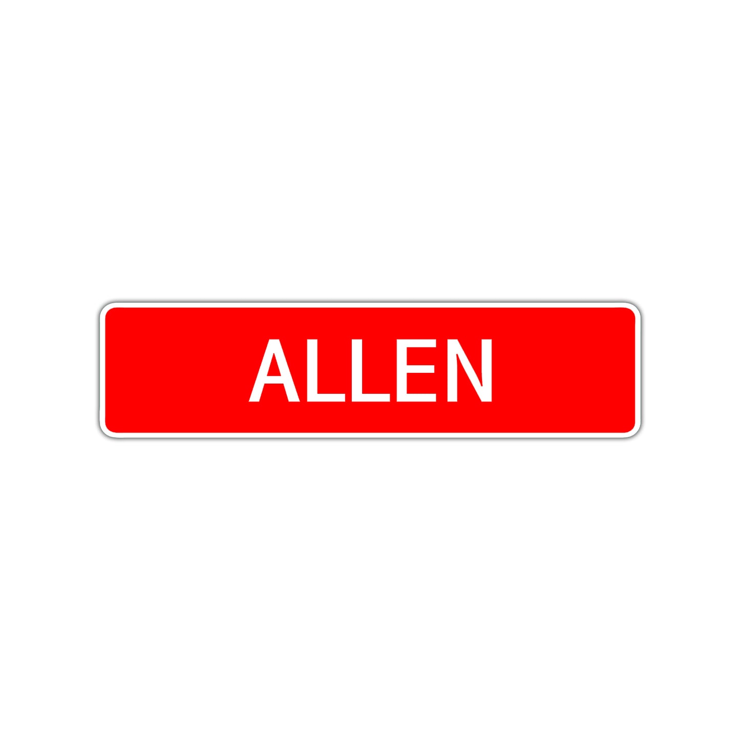 Allen Street Sign Children Name Room Plate