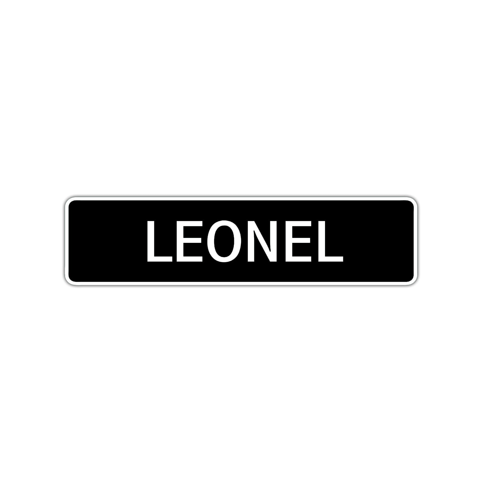 Leonel Street Sign Children Name Room Plate