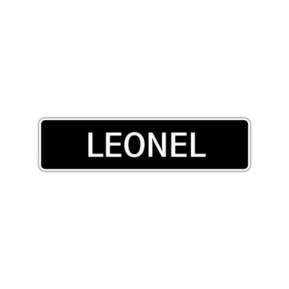 Leonel Street Sign Children Name Room Plate