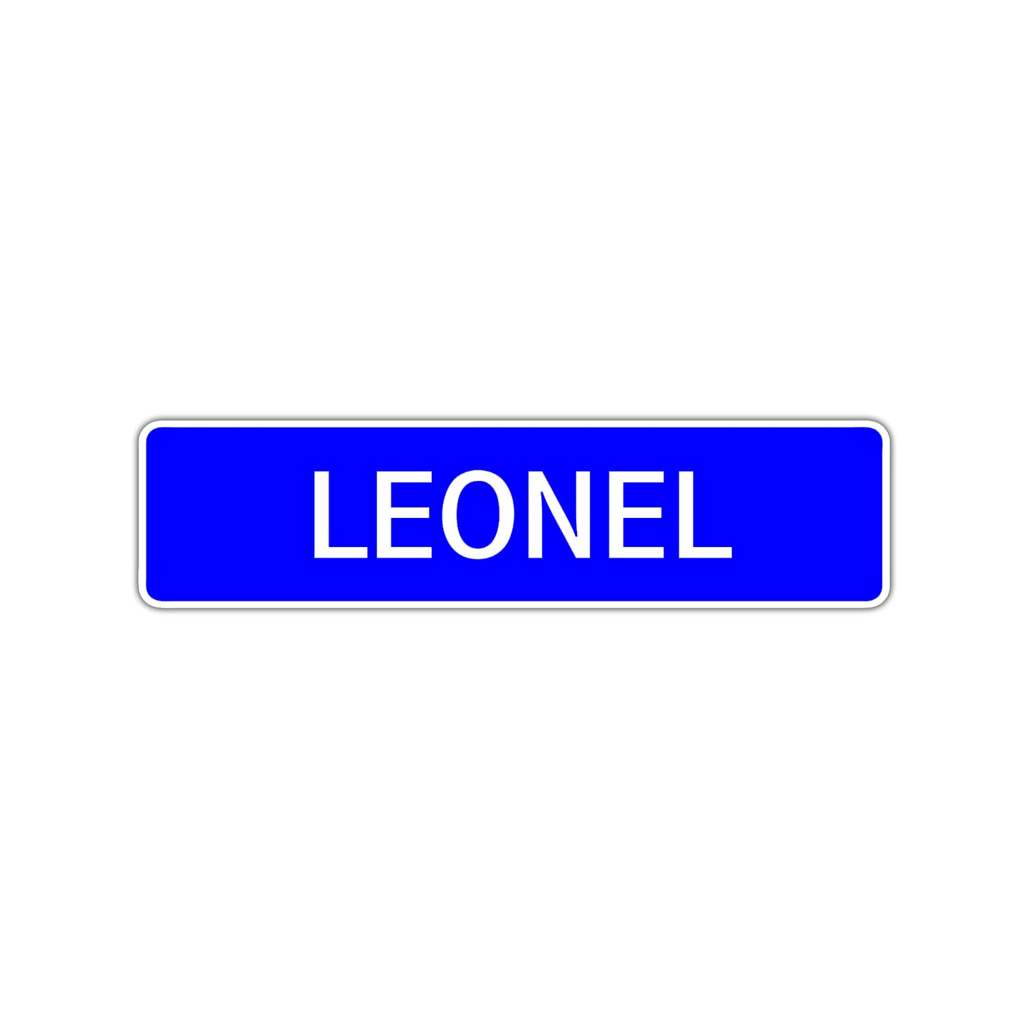 Leonel Street Sign Children Name Room Plate