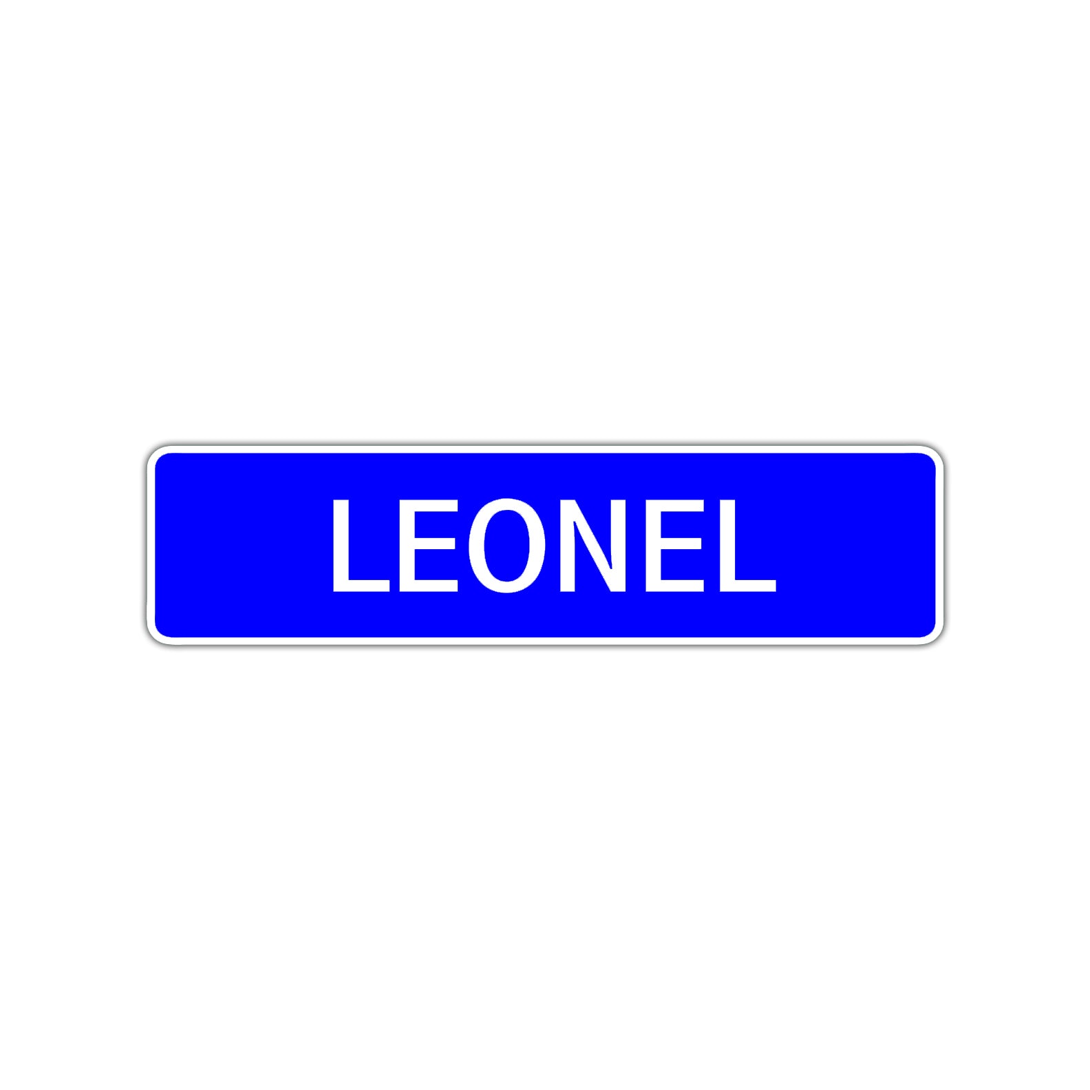 Leonel Street Sign Children Name Room Plate
