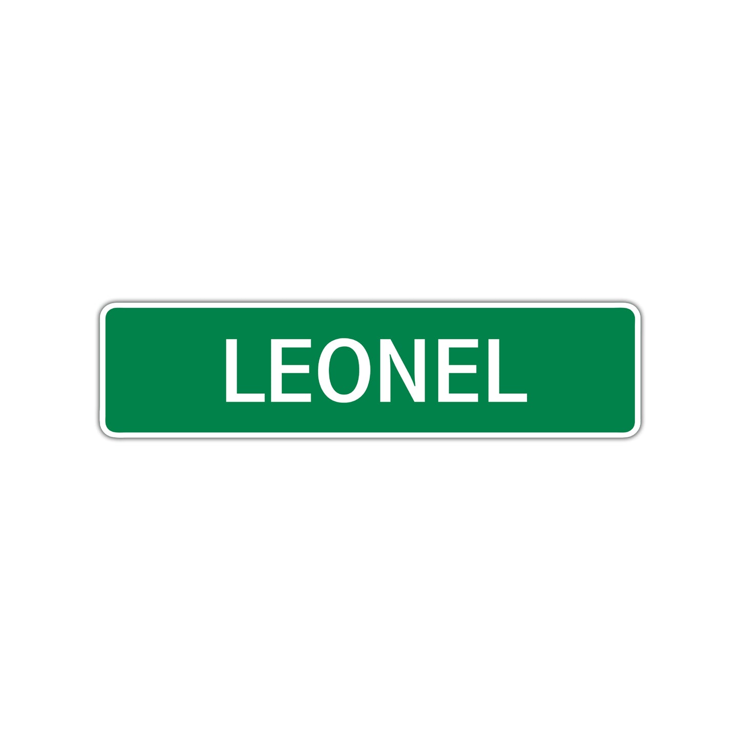 Leonel Street Sign Children Name Room Plate