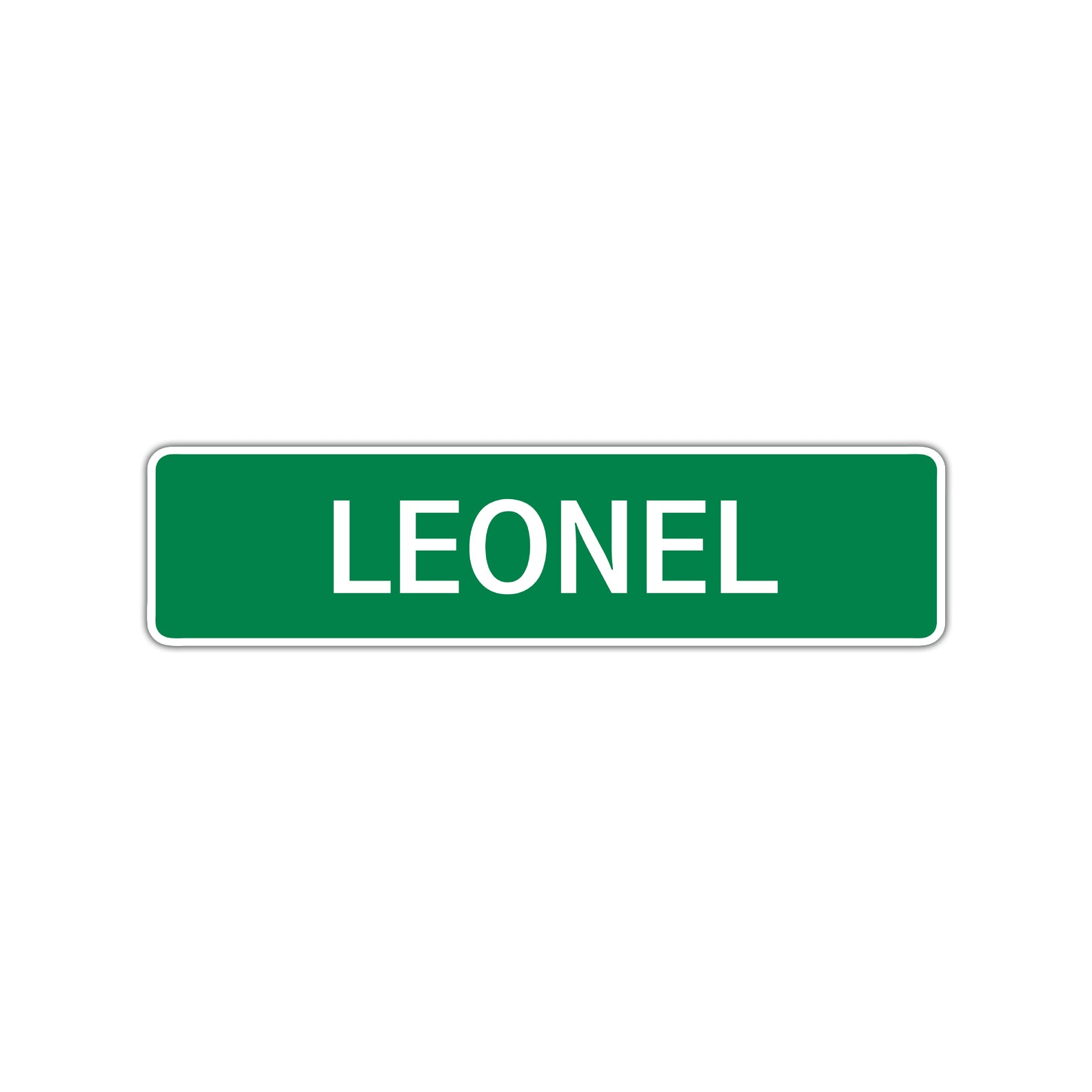 Leonel Street Sign Children Name Room Plate