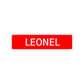 Leonel Street Sign Children Name Room Plate