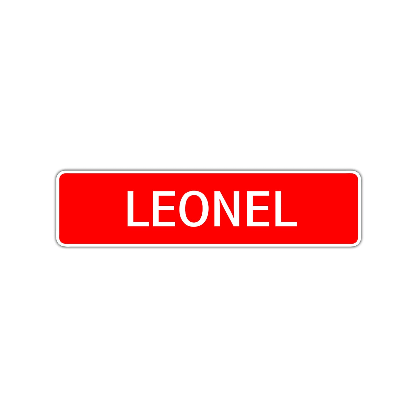 Leonel Street Sign Children Name Room Plate