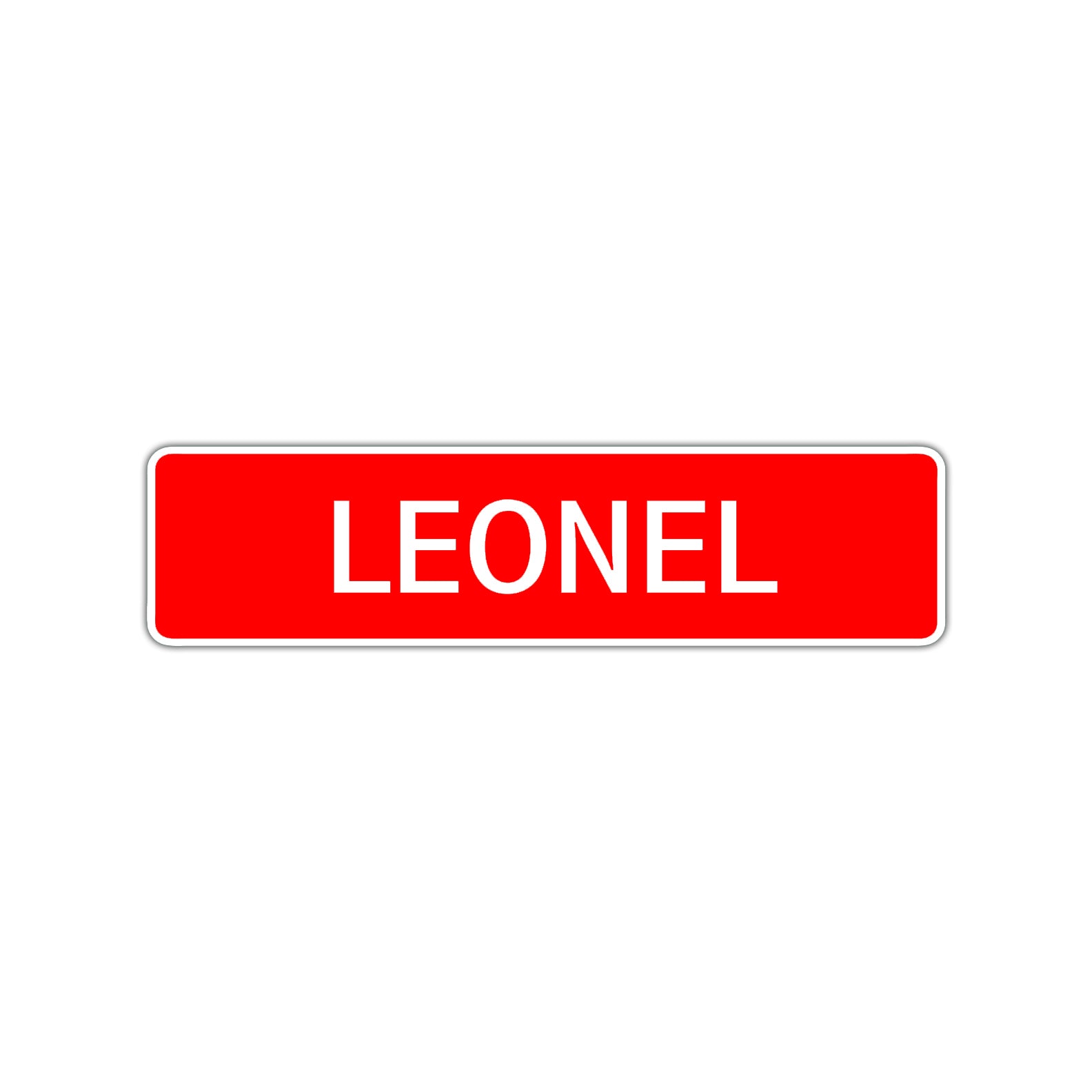 Leonel Street Sign Children Name Room Plate