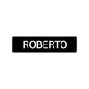 Roberto Street Sign Children Name Room Plate